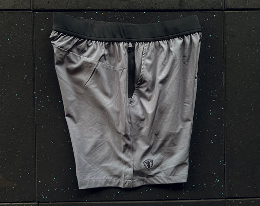 Wolf Grey Hybrid Training Shorts - Regular Fit