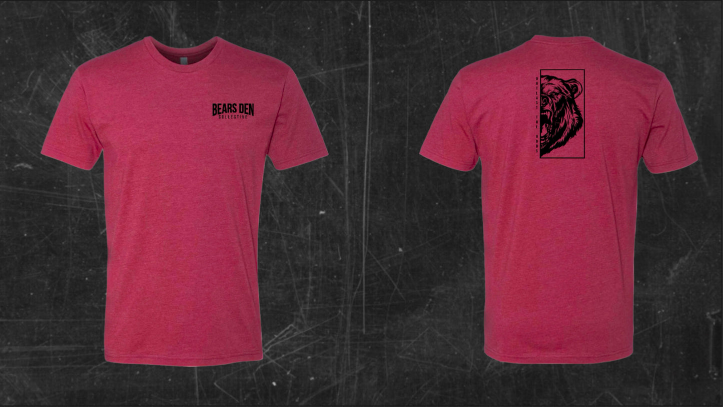 Outlast The Odds Vintage Cardinal Triblend Tee