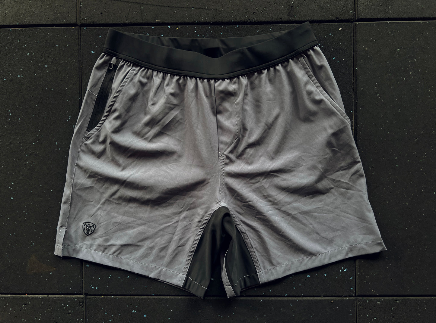 Wolf Grey Hybrid Training Shorts - Regular Fit