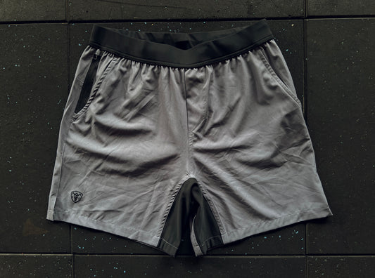 Wolf Grey Hybrid Training Shorts - Regular Fit