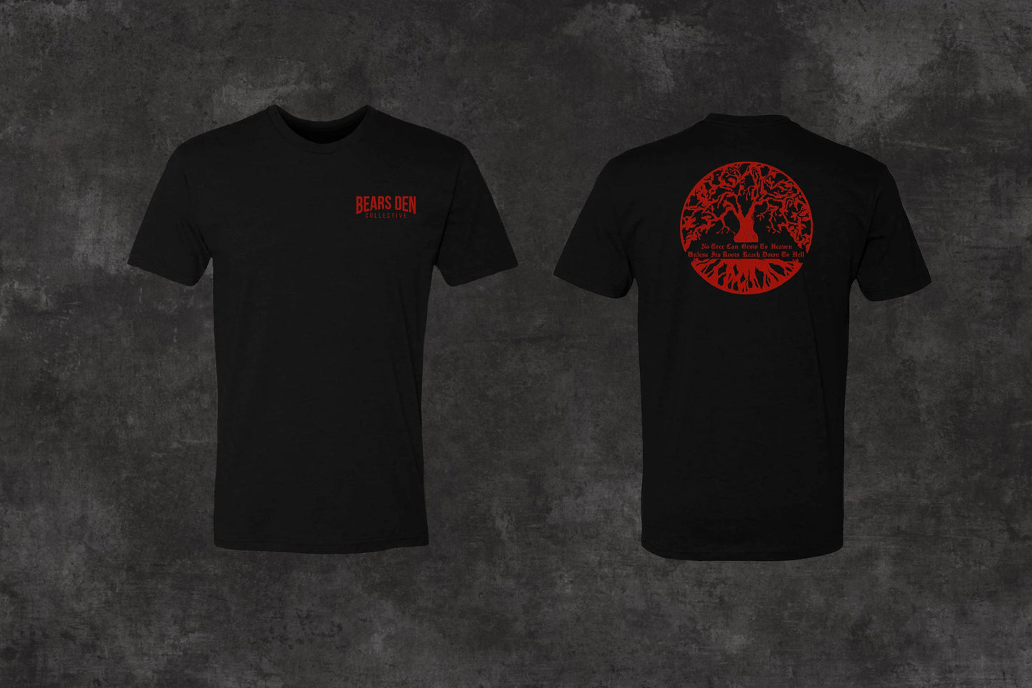 Tree of Life Black/Maroon Heather Triblend