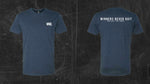 Winners Never Quit Vintage Navy Triblend Tee