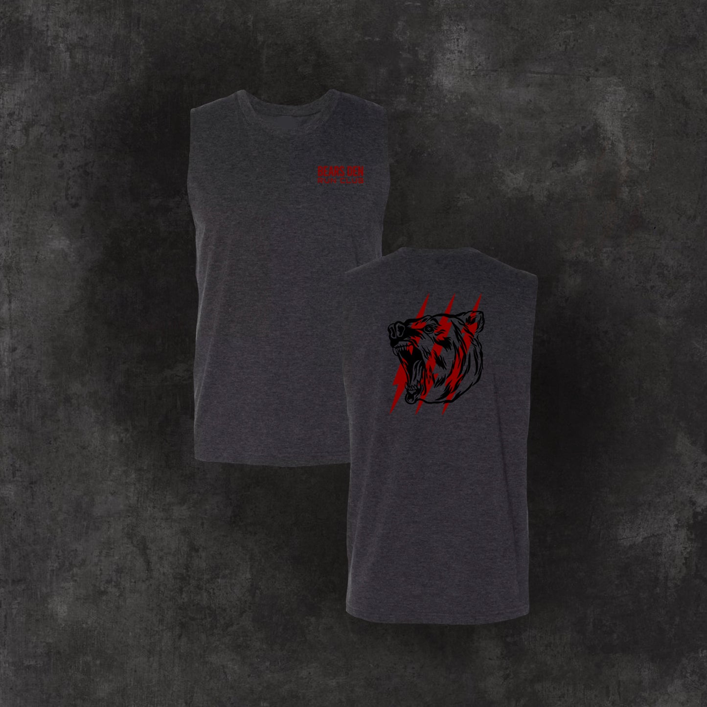Bolting Bear Dark Grey Tank