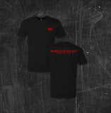 Winners Never Quit Vintage Black Triblend Tee