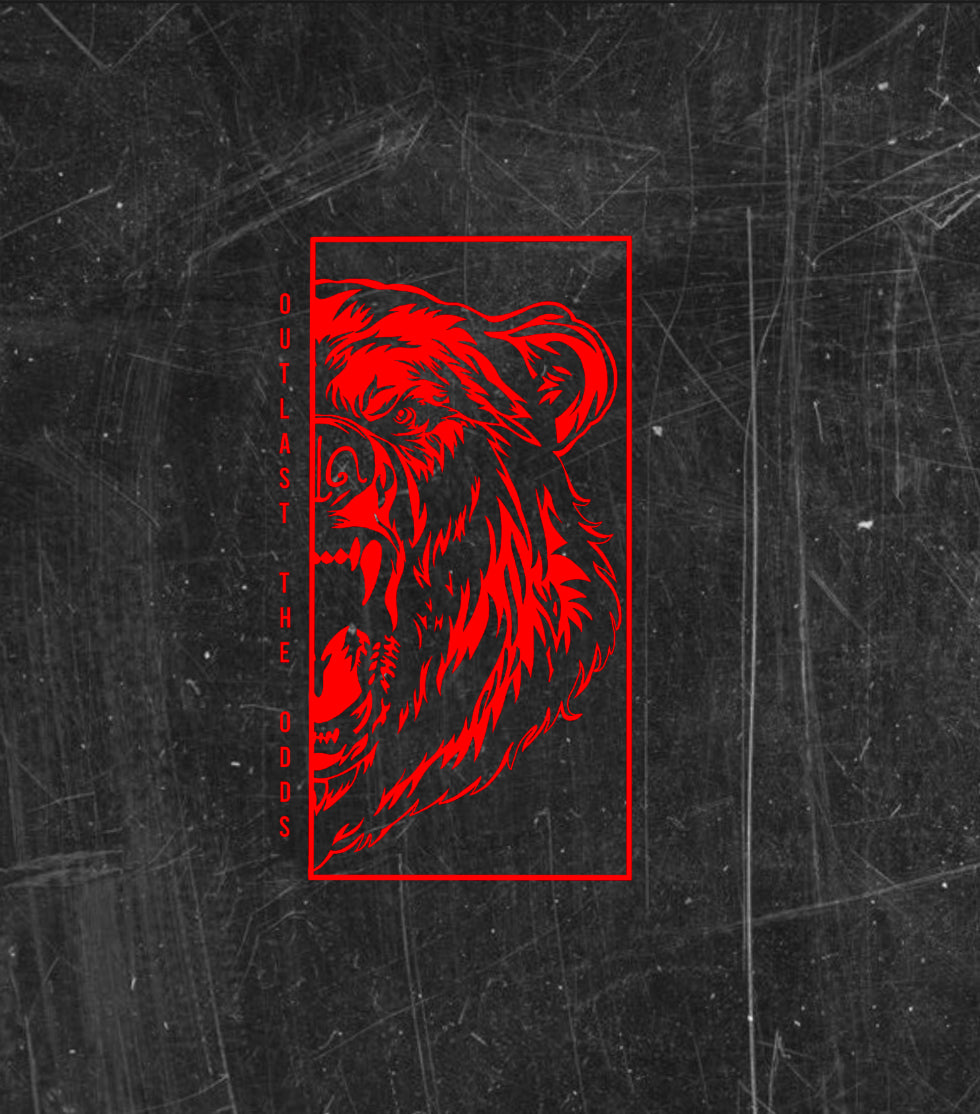 Outlast The Odds Vintage Black Triblend Tee