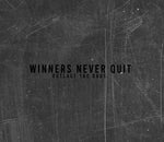 Winners Never Quit Vintage Cardinal Triblend Tee