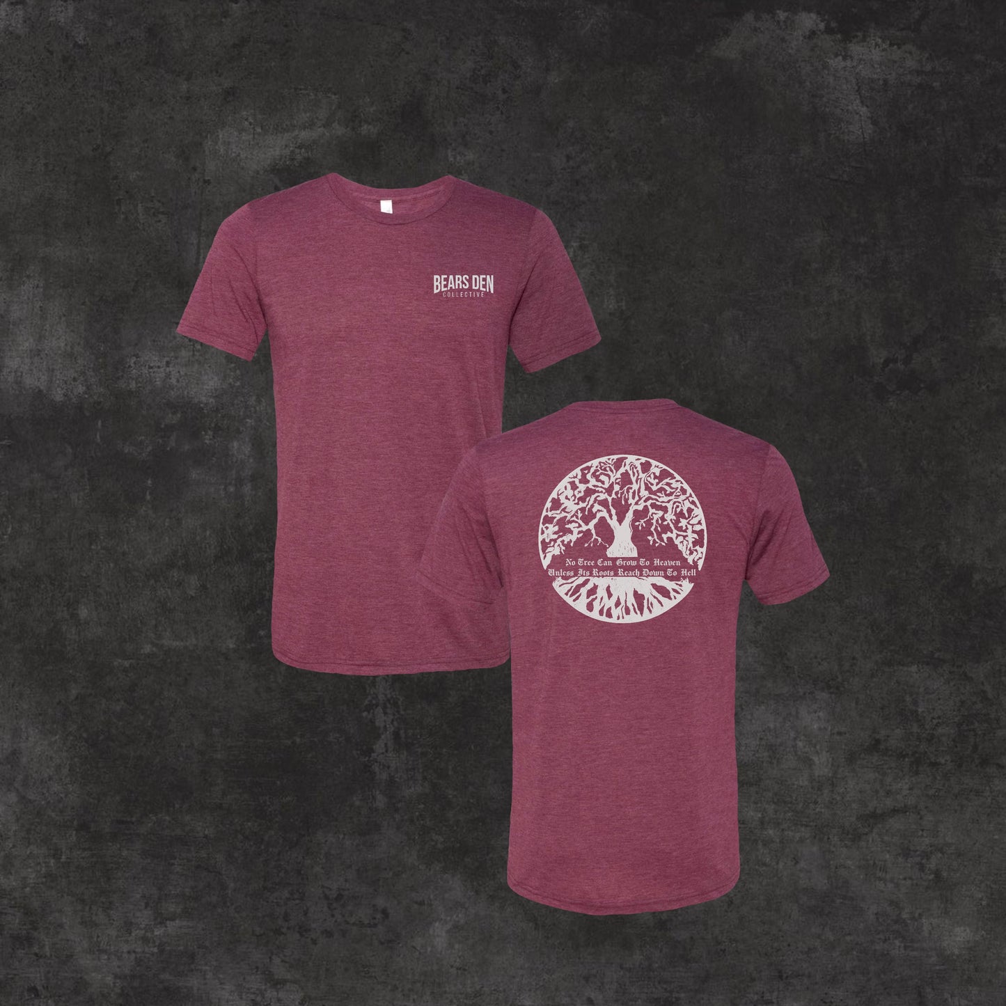 Tree of Life Maroon Triblend
