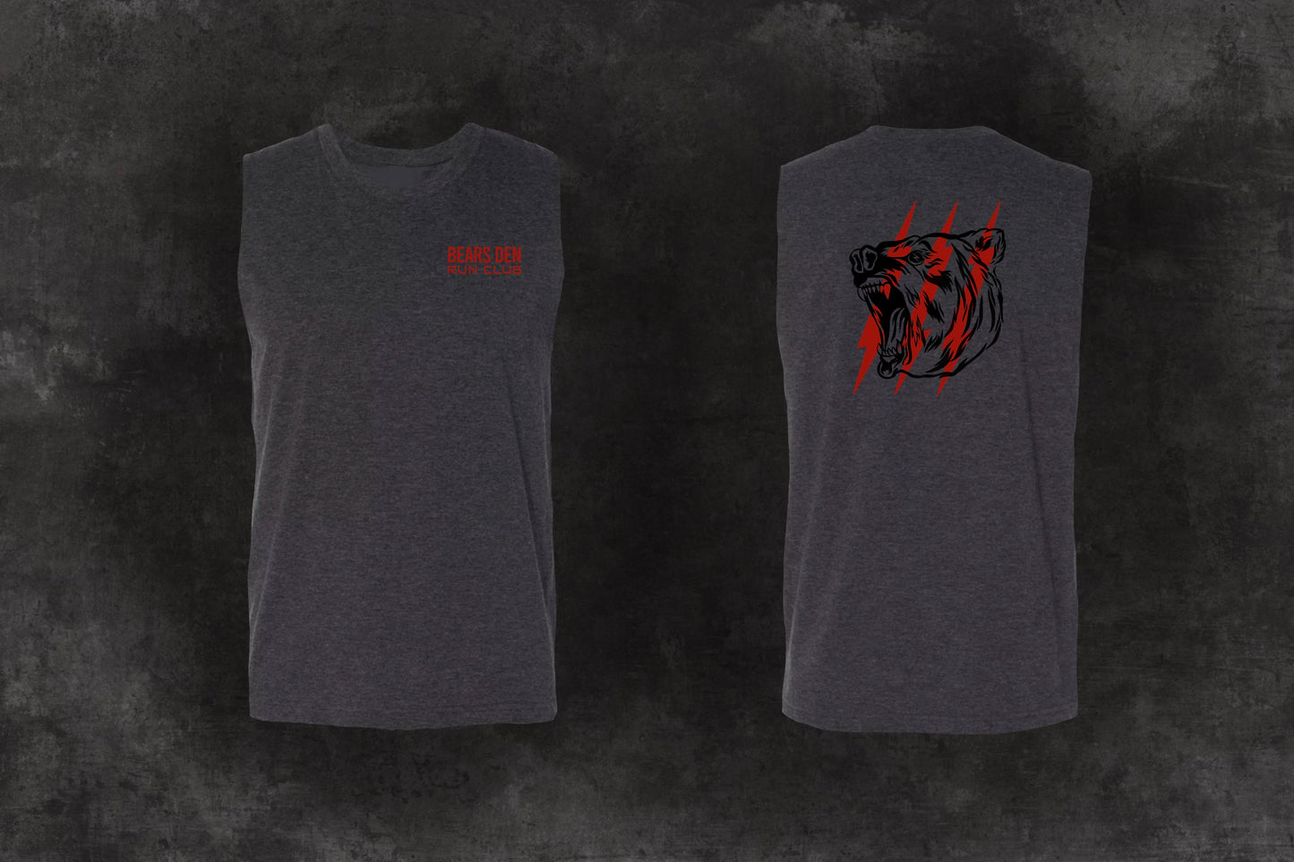 Bolting Bear Dark Grey Tank
