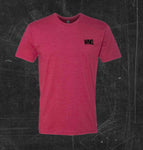 Winners Never Quit Vintage Cardinal Triblend Tee