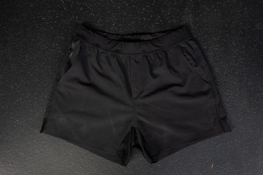 Black Hybrid Training Shorts - Regular Fit