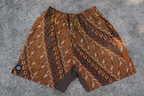Medium- Harimau Orange Parang Batik Shorts