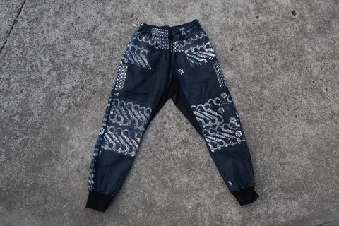 M-L Off Black Peace Maker Bintang/ Parang Field/Casual Wear Batik Pants