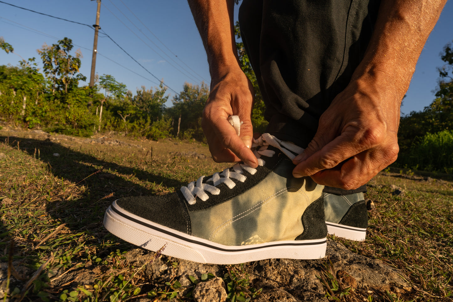 Shibori Batik High Tops