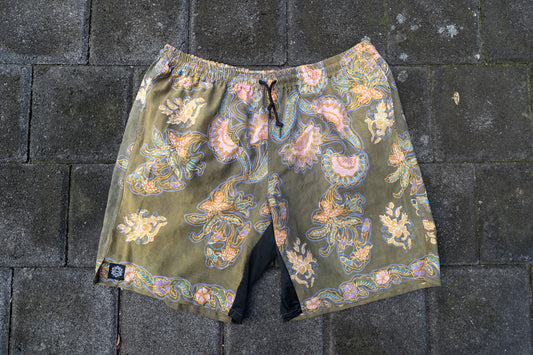 XL- Faded Kebun Batik Shorts