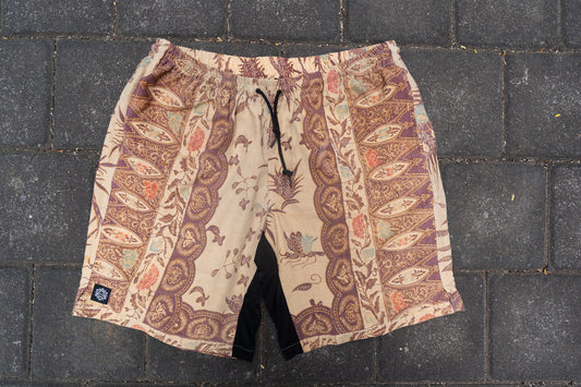 XL- Heart Batik Shorts