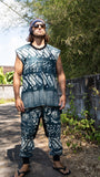 Rogue Blue Indigo Dye Parang Peace Maker Pants & Smock Set