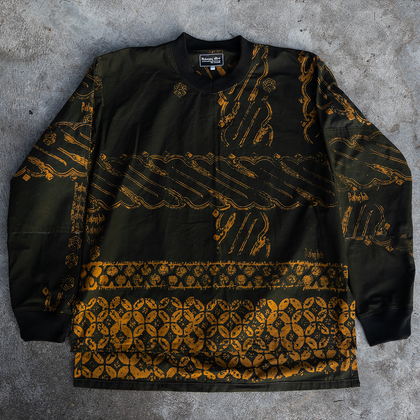 Gold/Black Wu x Kawang Parang Batik Smock.