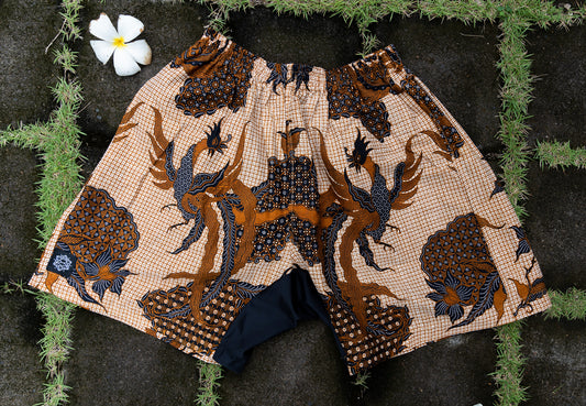 Batik Short M29 Dancing Peacocks