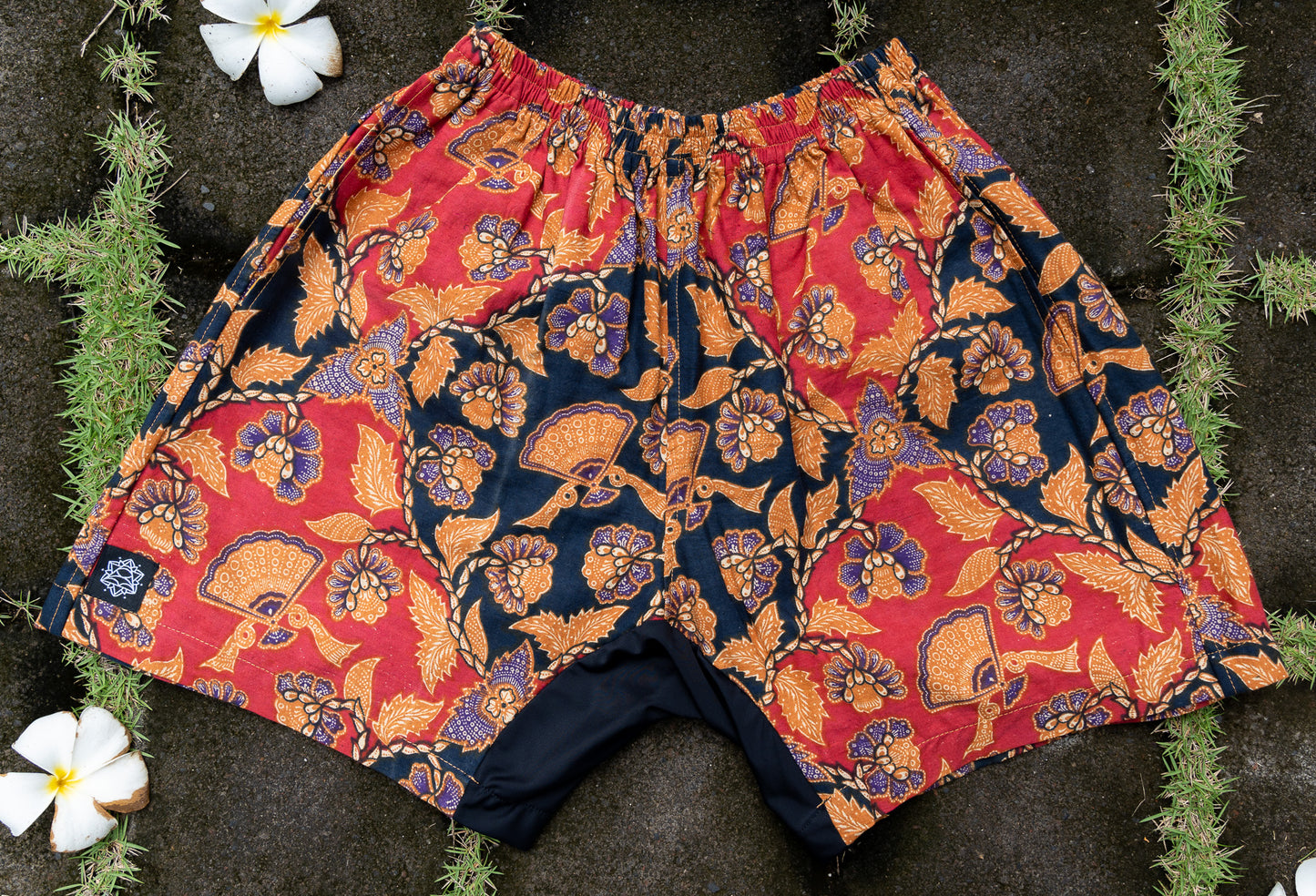 Batik Short M35 Kipas Merah