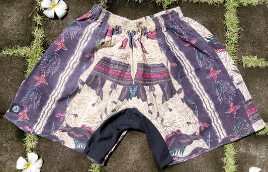 Batik Short L14 Taman Ungu