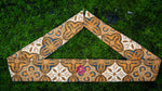 Batik Tulis Head Band: Golden Cross Mandala