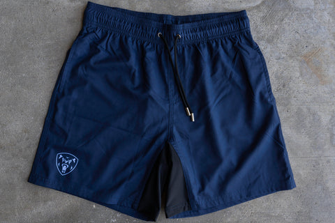 Navy Blue Training Shorts - Regular Fit