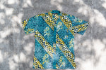 Large Teal/Yellow Kamboja Liris