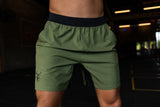 Green Hybrid Training Shorts - Regular Fit