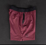 Maroon Hybrid Training Shorts - Regular Fit