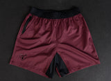 Maroon Hybrid Training Shorts - Regular Fit