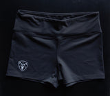 Women's Dark Grey High Waisted Training Shorts