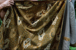 Batik and Linen Kimono - Mango Leaf