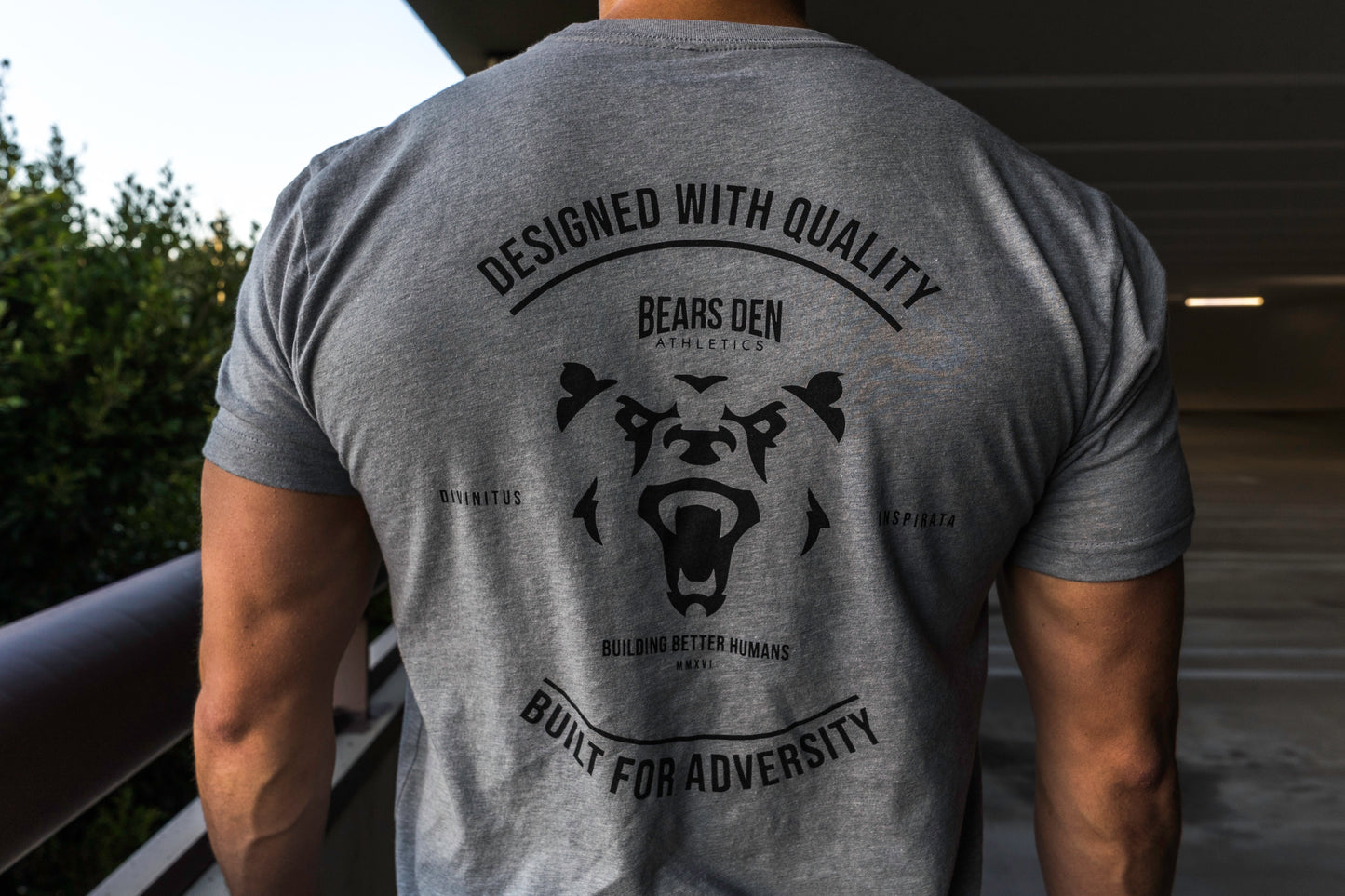 “Designed with Quality” Heather Grey Tee