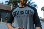 Bears Den Classic Black Sleeve/Dark Heather Grey Raglan