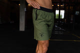 Green Hybrid Training Shorts - Regular Fit