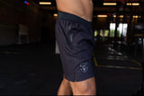 Black Hybrid Training Shorts