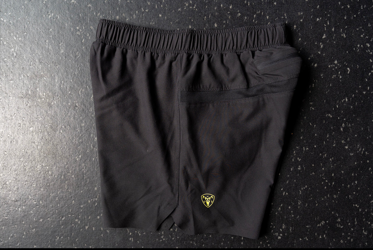 Black Enduro Running Shorts