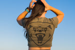 Bear's Den Classic Women's OD Green Crop Tee