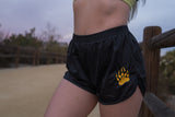 Gold Paw Embroidered Black Silkies