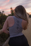“A DYING BREED” Women’s Grey Triblend Racerback Tank Top