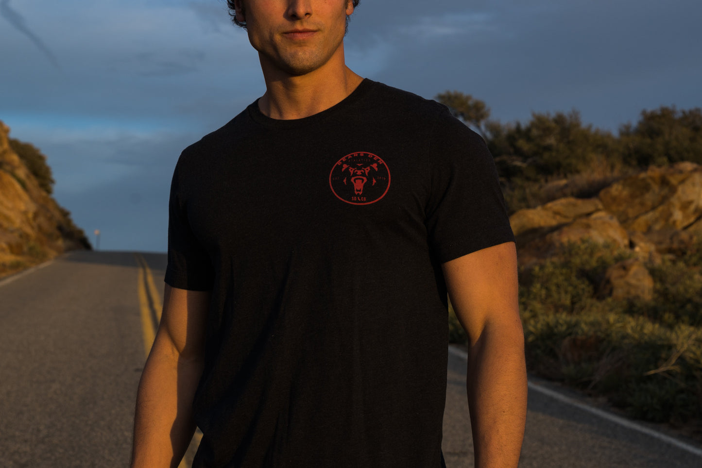 Bear's Den SD Stamp Heather Black Tee